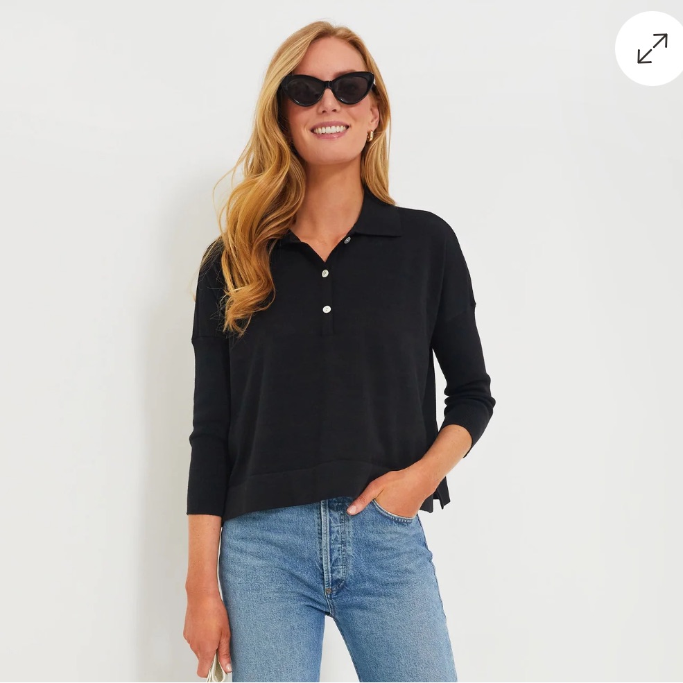 Tuckernuck Black Polo Top